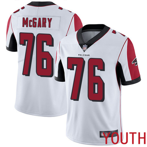 Atlanta Falcons Limited White Youth Kaleb McGary Road Jersey NFL Football 76 Vapor Untouchable